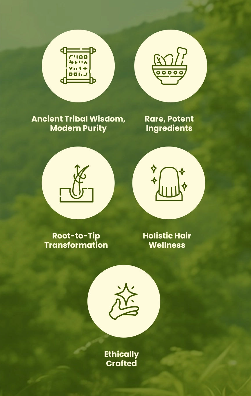 Why choose Adivasi Herbal Hair Oil – Ayurvedic hair oil benefits for growth, thickness, and scalp care
